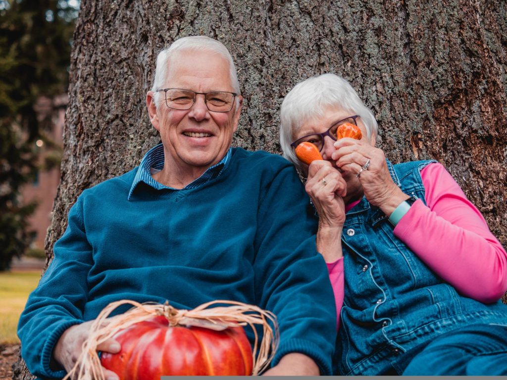 Happy older couple