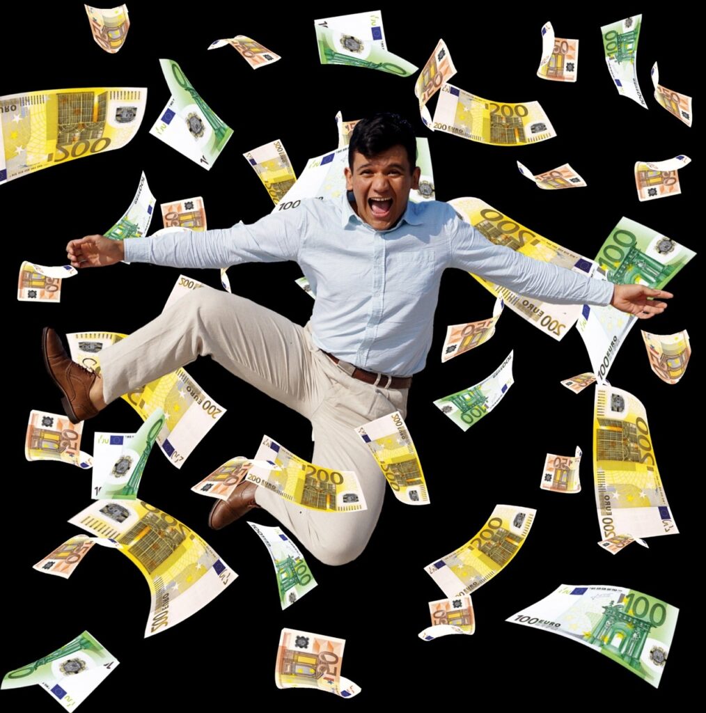 Man with money