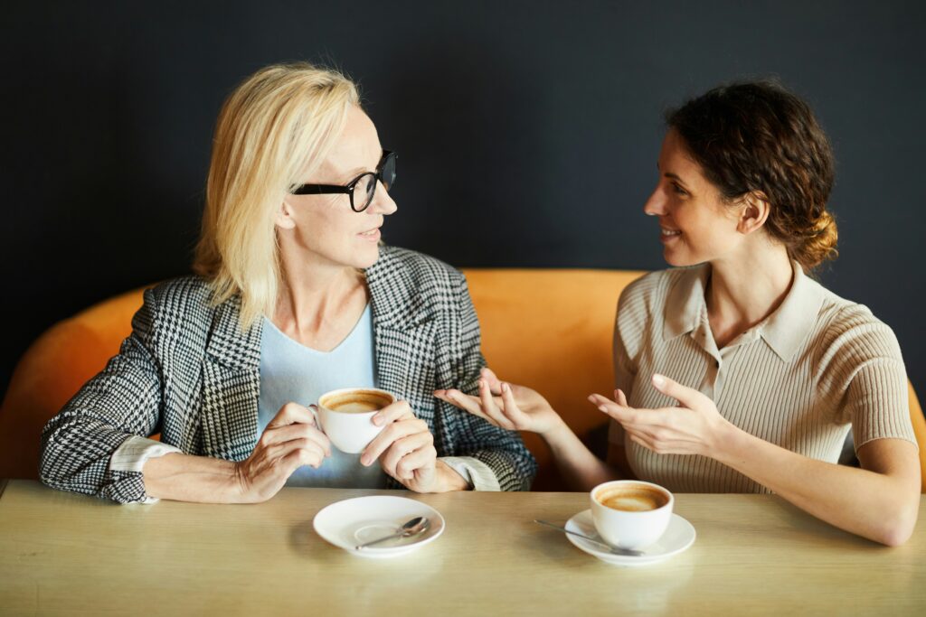 meeting a client for coffee